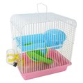 Yml YML H157PK Dwarf Hamster; Mice Cage With Accessories; Pink H157PK